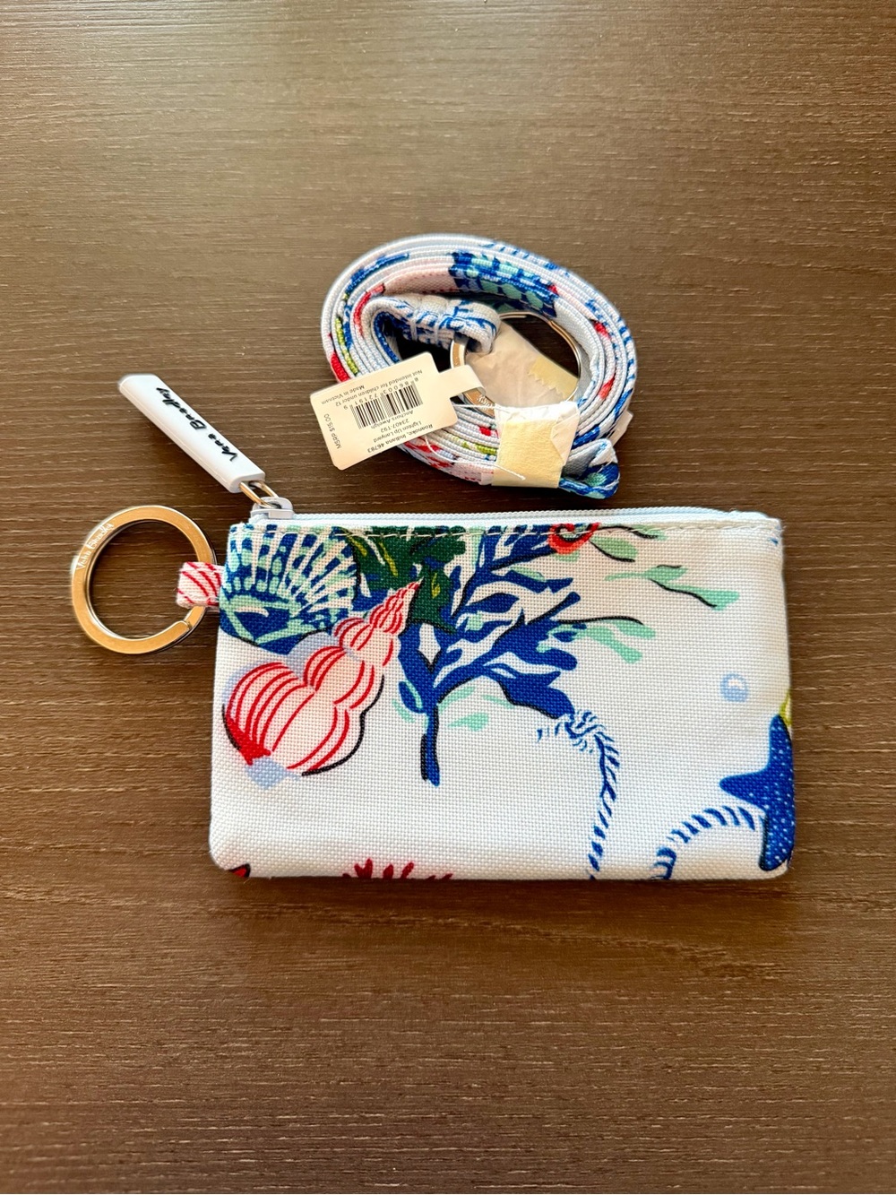 Title: Vera Bradley Anchors Aweigh Lighten Up Lanyard Zip ID Set NWT Retired - Picture 4 of 5